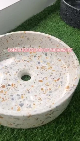 Máquina automática para fabricação de ladrilhos de mármore/terrazzo/linha de produção de pedra de cimento artificial/máquina de prensa de pedra d'água/máquina de processamento de pedra