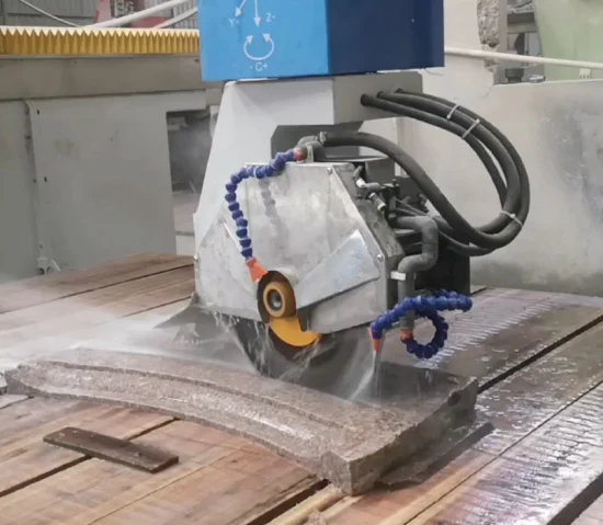 Máquina de corte de pedra CNC de 5 eixos com sistema italiano pia de cozinha em mármore