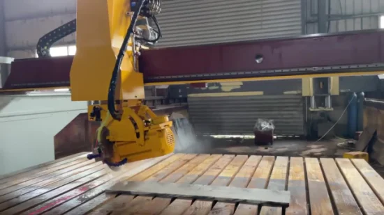 Serra ponte infravermelha de 3 eixos máquina de corte de pedra a laser de granito e quartzo